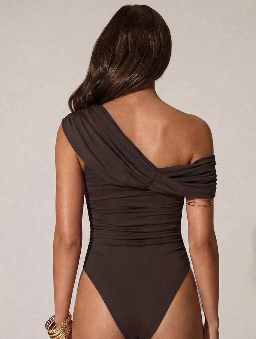 Women’s Elegant One-Shoulder Bodysuit